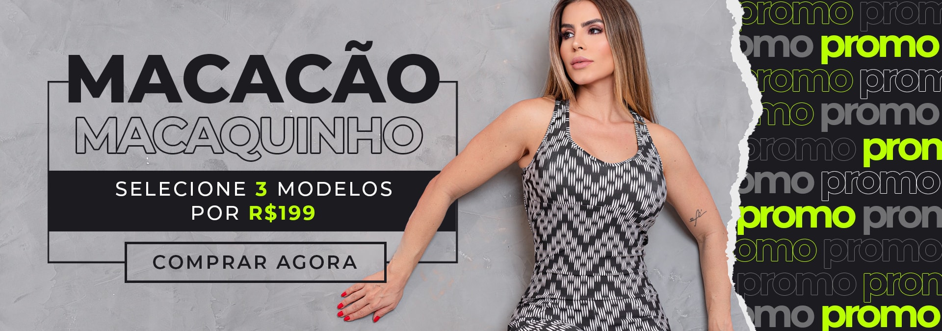 3 Macacões por R$ 199 | Melhores Ofertas | Fitmoda