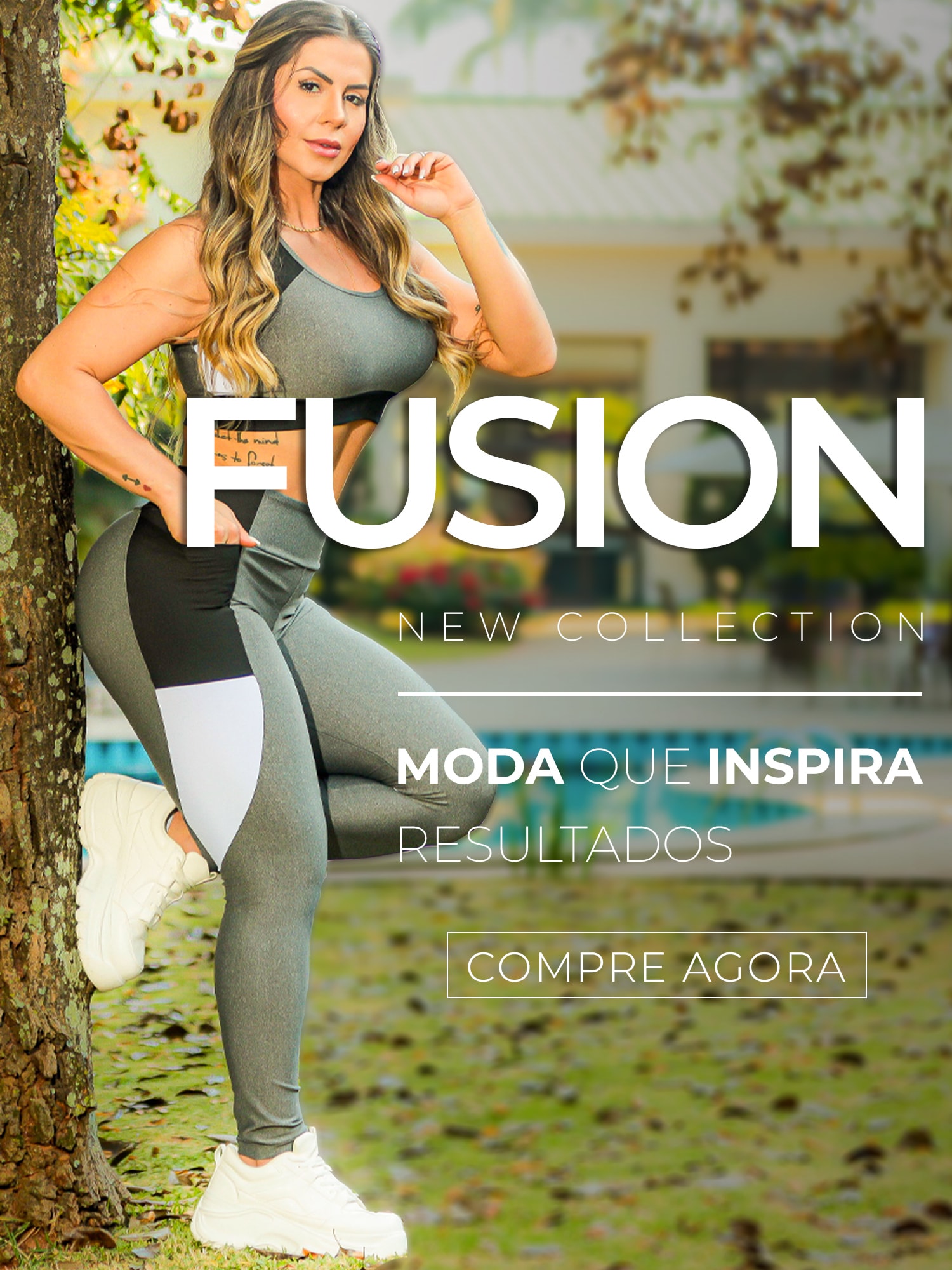 LEGGING ROMANCE AZUL - Fluido Fit fashion fitness