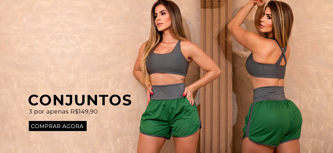 3 Conjuntos Fitness por R$ 149 | Fitmoda