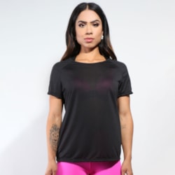 Blusa para Academia em Dry Fit Preto | Ref: 3.3.2161-01