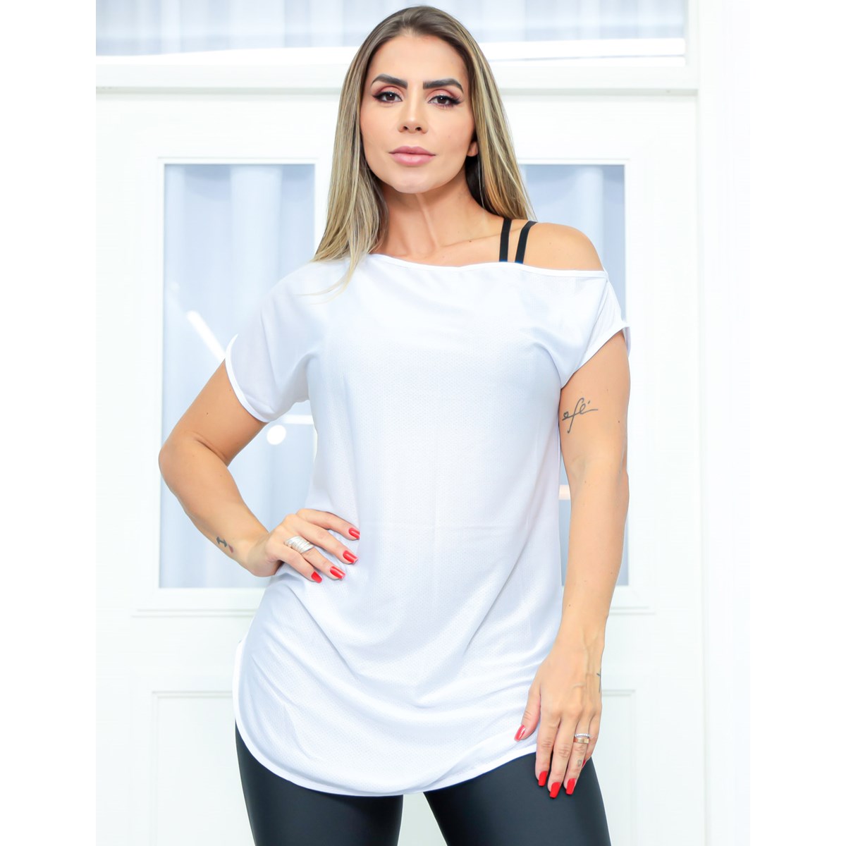 Blusa Feminina Dry Fit Branco | Ref: 3.3.2434-02