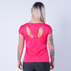 Blusa Feminina Dry FIt com Manguinhas Vermelho Rubi | Ref: 3.3.2554-24