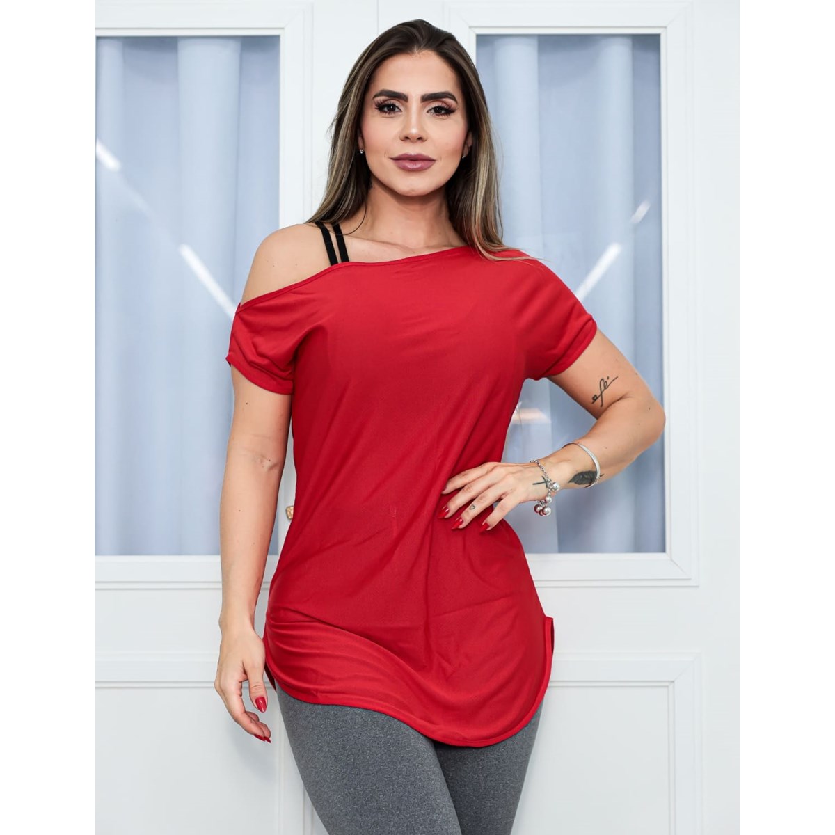 Blusa Feminina Dry Fit Vermelha | Ref: 3.3.2434-11