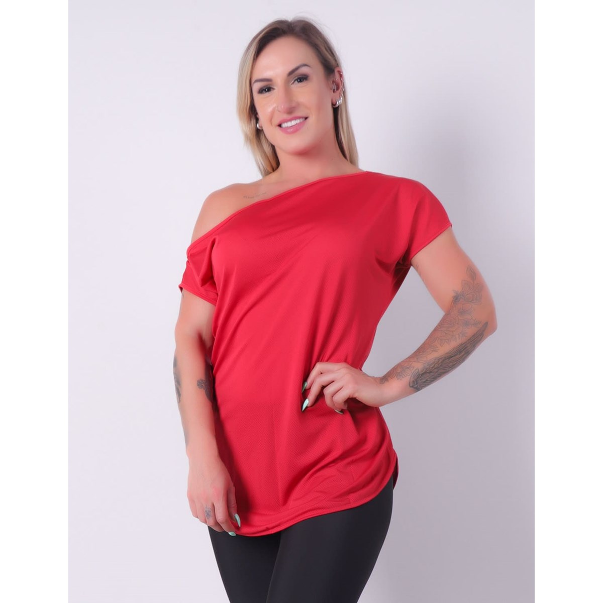 Blusa Feminina Dry Fit Vermelha | Ref: 3.3.2434-11