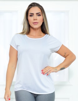 Blusa Feminina em Dry Fit Branca | Ref: 3.3.2554-02-G