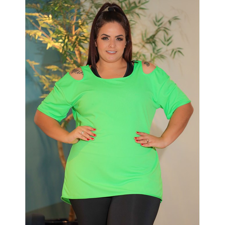 Blusa Plus Size Feminina Roupa Para Academia Fitness Dry Fit Selene - Malú  Magazine