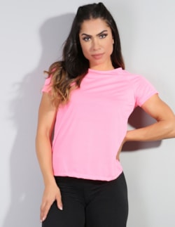 Blusa Fitness em Dry Fit Rosa Neon | Ref: 3.3.2161-39