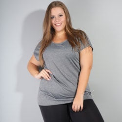 Blusa Plus Size Mescla em Dry Fit de Poliéster | Ref: 4.4.1752-03-50