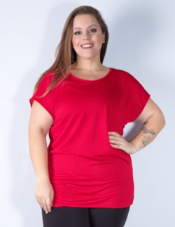 Blusa Vinho Plus Size em Dry Fit | Ref: 4.4.1752-24-50