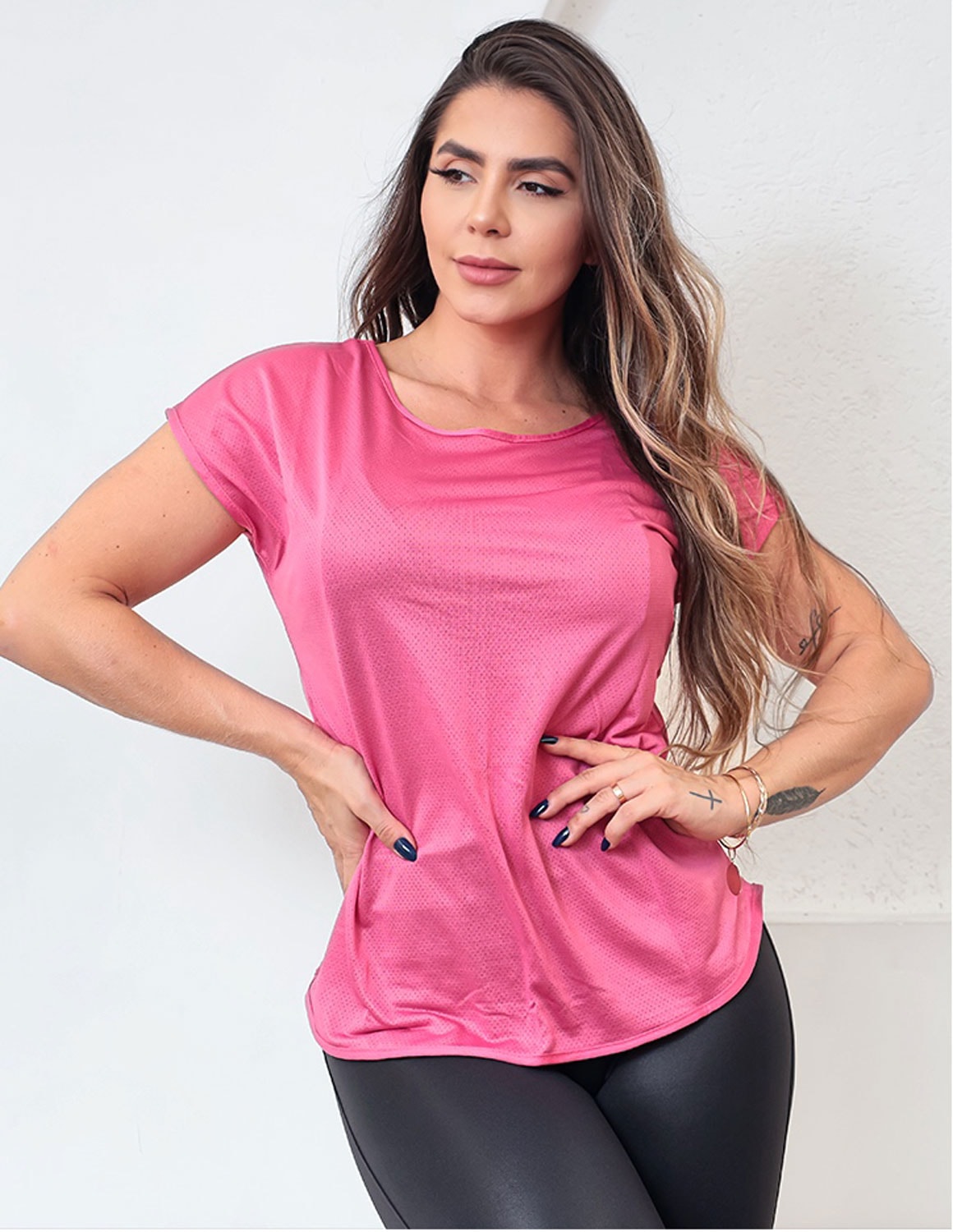 Blusinha Fitness Feminina Dry Fit Academia Seca Rápido