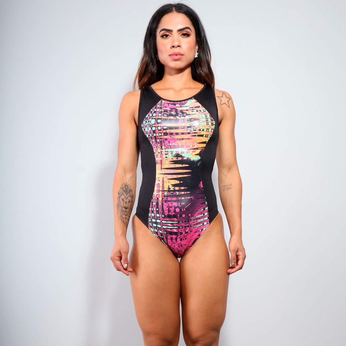 Body sem Bojo com Cirrê Estampado | Ref: 4.4.4166-3103