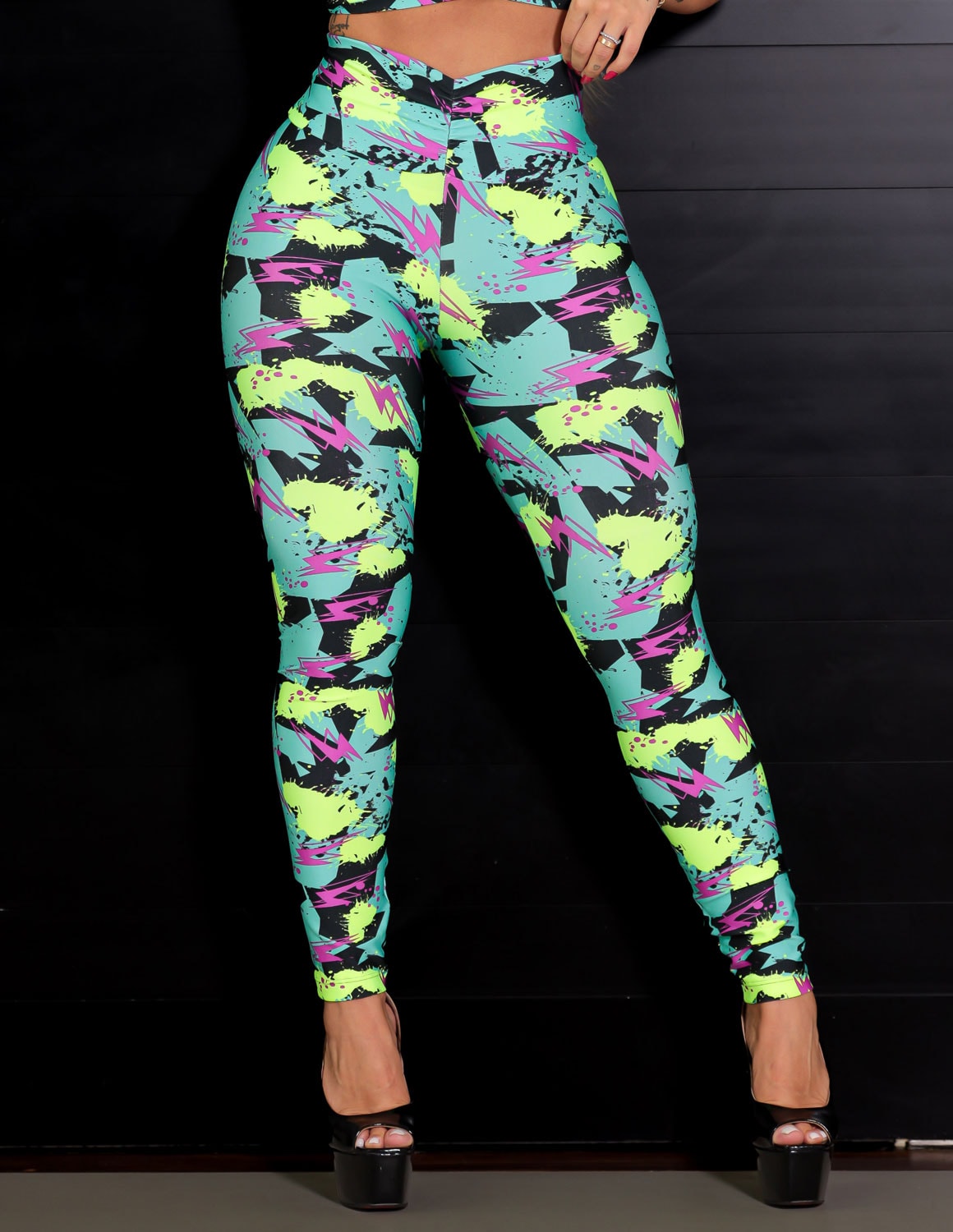 Calça Feminina Fitmoda Empina Bumbum Estampada