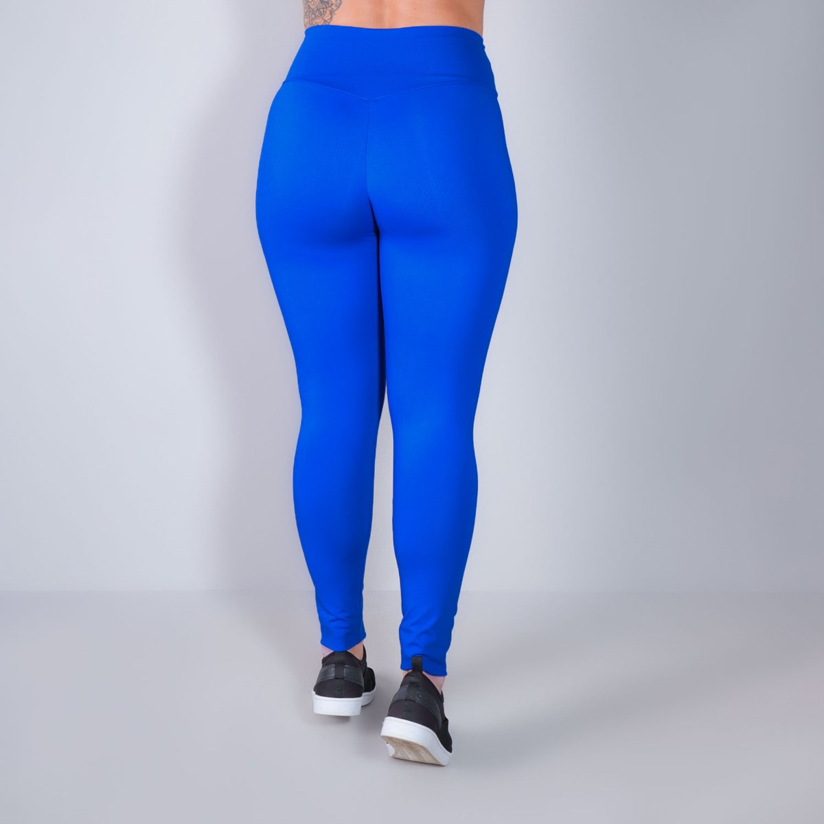 Calça Fitness Empina Bumbum em Poliamida Azul Bic | Ref: 3.3.2449-20