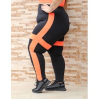 Preto e Laranja Neon