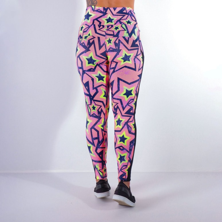 Calça Legging Estampa Digital Geometric