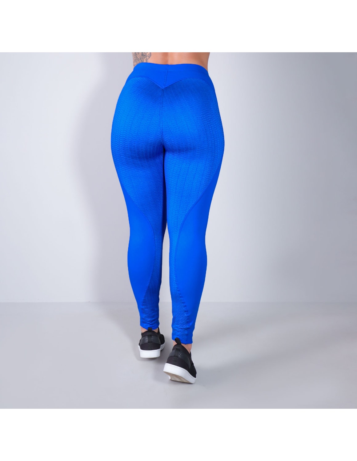 Calça Legging Empina Bumbum Azul com Textura Ref: