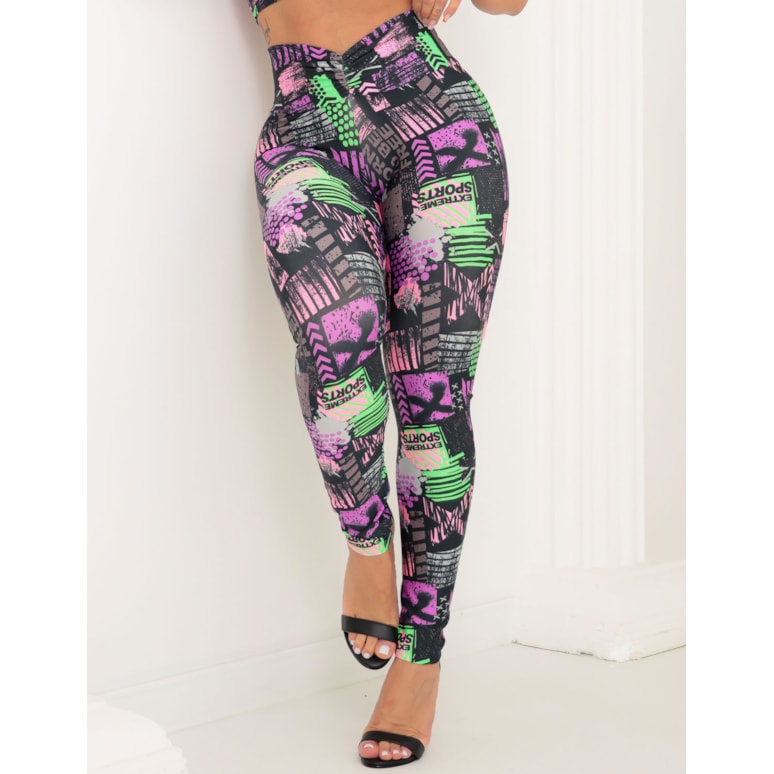 Calça Legging Feminina Levanta Bumbum Estampada para Academia | Fitmoda