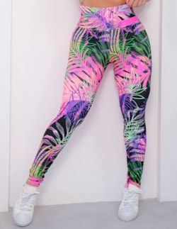 Calça Legging Feminina Estampada com Cós Alto | Ref: 4.4.4381-3212