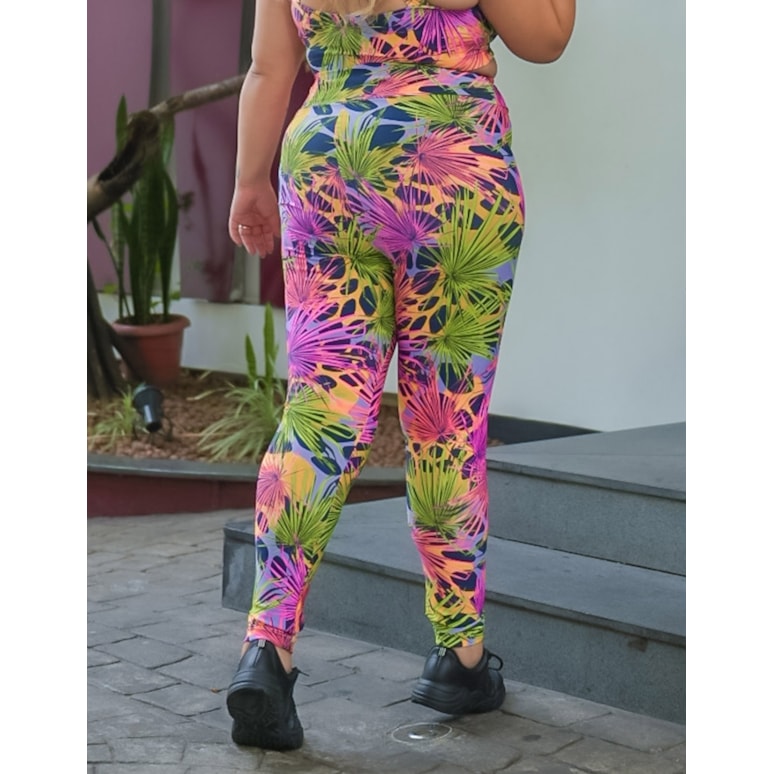 Calça Legging Básica Plus Size (Azul Marinho), Ref: KP3074-B