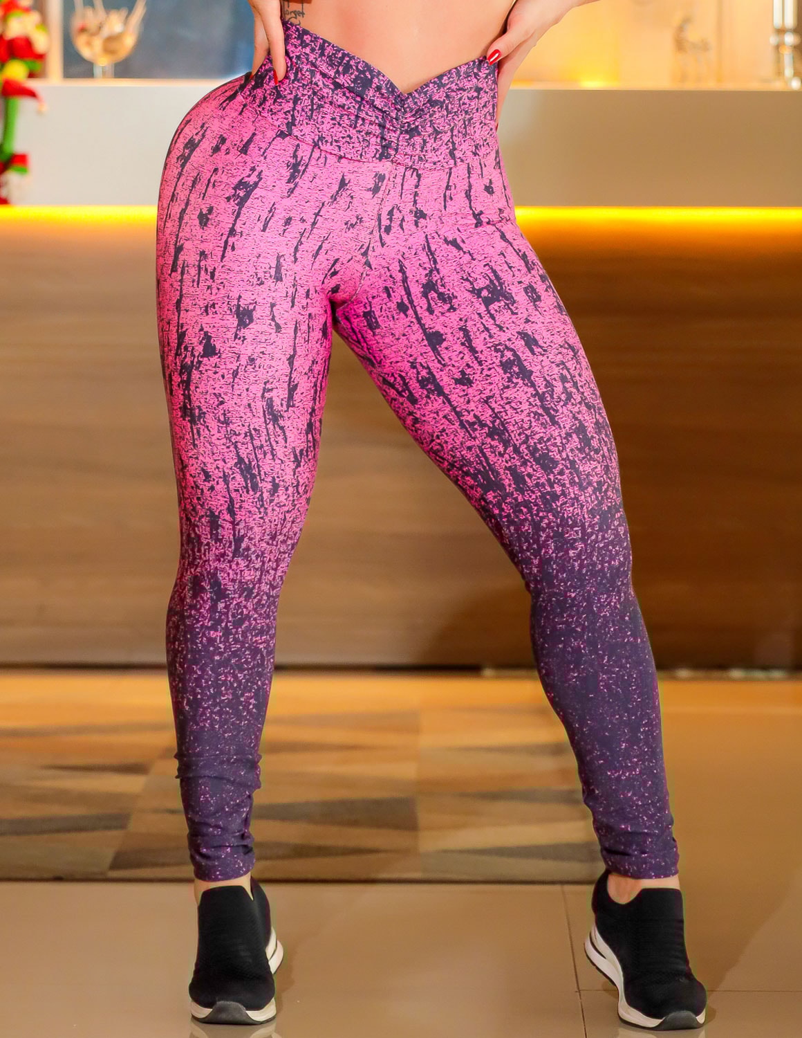 Calca Empina Legging Com Franzido No Bumbum Calça Legging Para