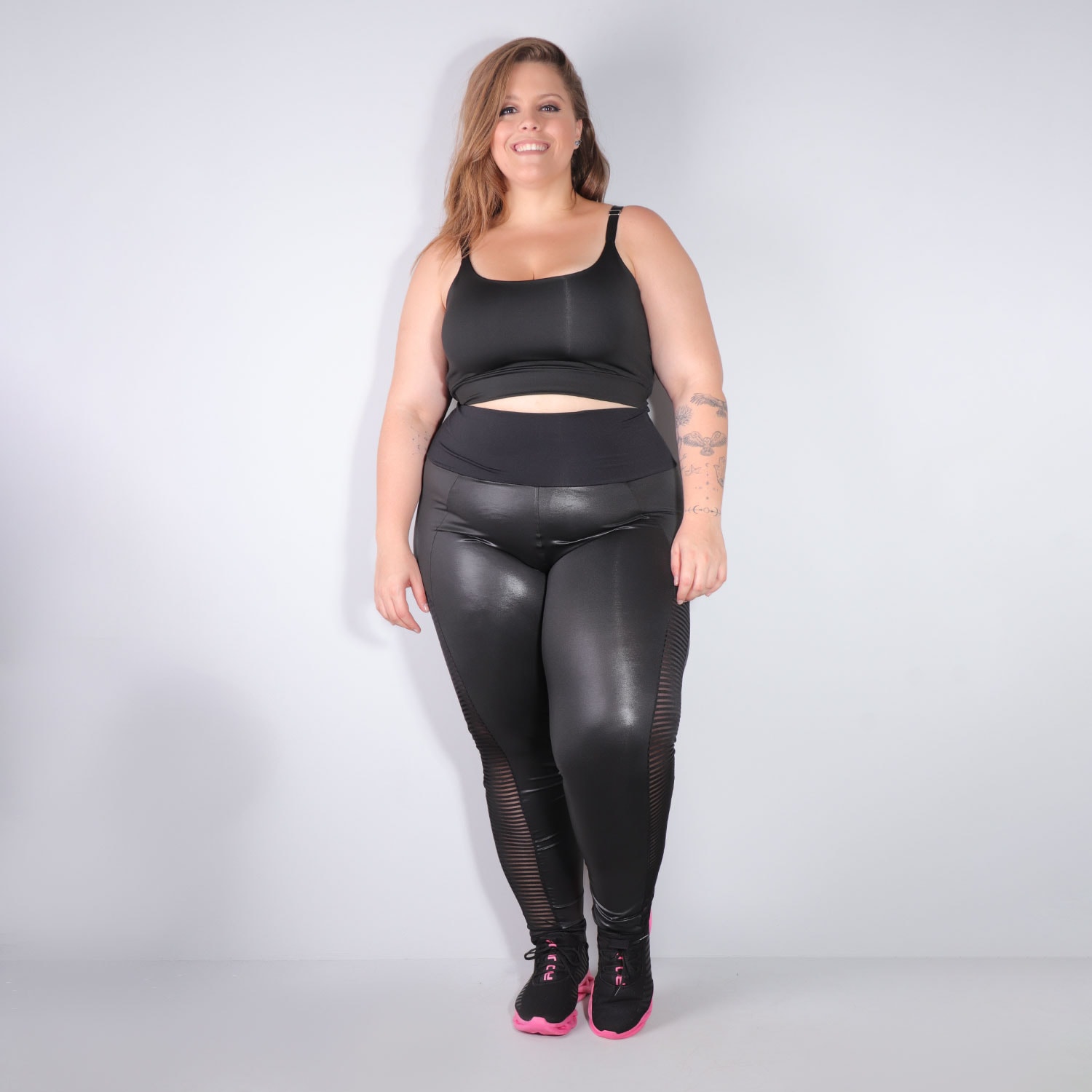 Legging cirre store preta plus size