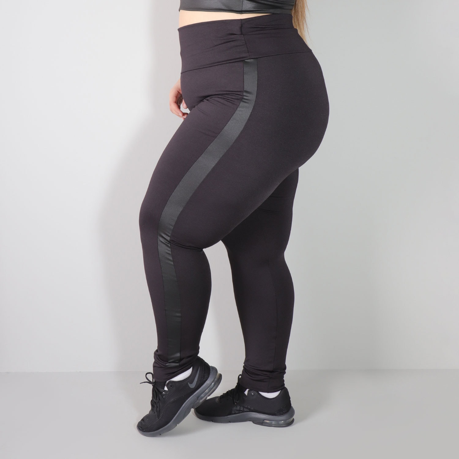 Mulheres leggings feminino calças básicas calças de elástico médio bolsos  de cintura do tornozelo-comprimento da costura punho de alta elastano  espólio de levantamento de algodão Preço Prom. \u003c Fundos ~  www.brasilferti.com.br