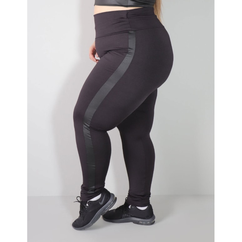 moda-plus-size-Kit 4 Calças Leg Gabriela Fitness Lisa Feminina