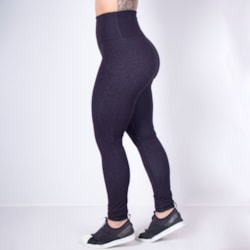 Calça Legging Preta Cintura Alta em Viscose Estilo Jeans | Ref: 3.3.25