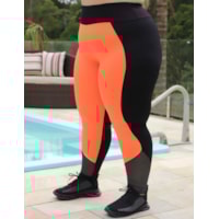 Laranja Neon e Preto