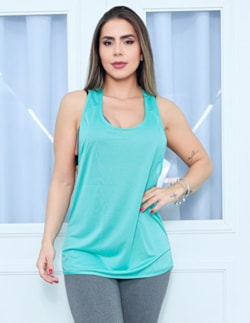 Camiseta Fitness Cavada Feminina para Academia em Dry Fit