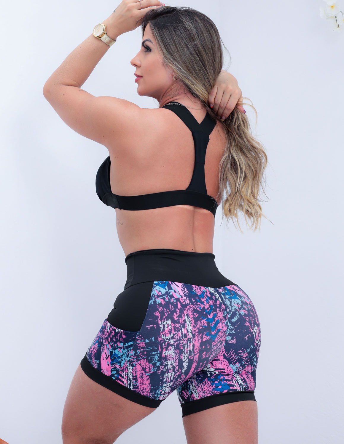 Top Fitness Academia Hoopfit Feminino Estampado Multicores