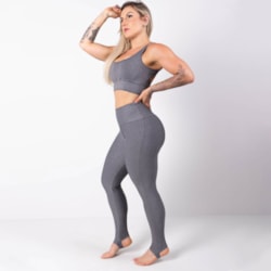 Conjunto Mescla com Calça com Pezinho e Top com Bojo Removível | Ref: