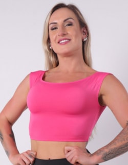 Cropped Feminino Rosa sem Bojo | Ref: 3.3.2467-21