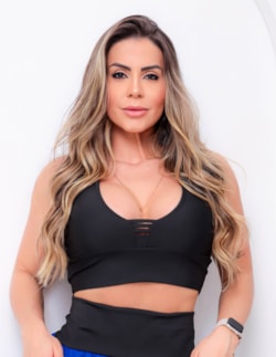 Cropped Fitness Preto com Bojo Removível | Ref: 4.4.4250-01