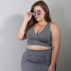 Cropped Plus Size Mescla sem Bojo | Ref: 4.4.4126-03-48