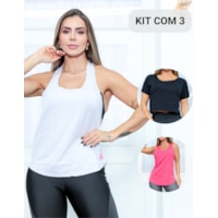 Branco Preto e Rosa pink