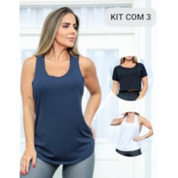 Branco Preto e Azul Marinho