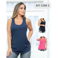 Preto Rosa Pink e Azul Marinho