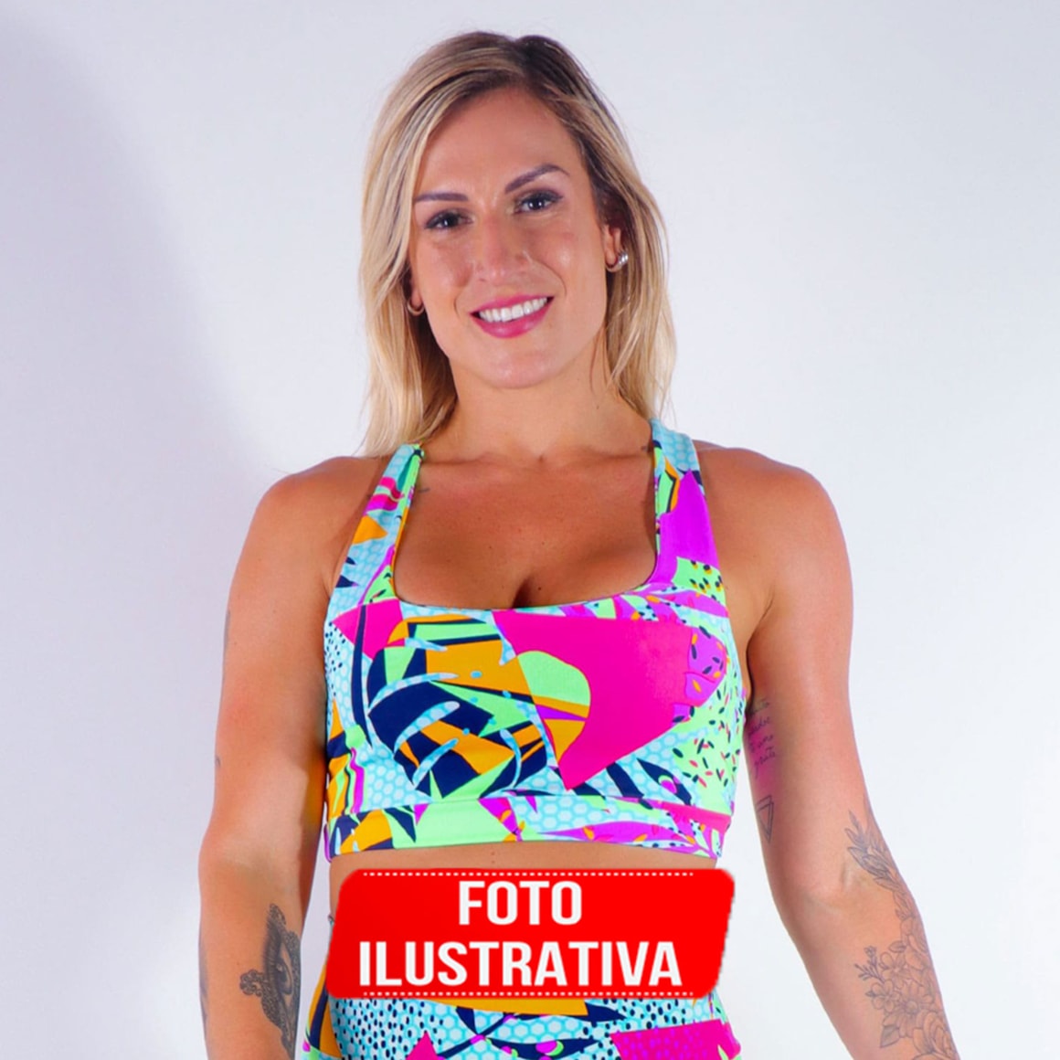Kit com 3 Croppeds Estampados com Bojo | Ref: KITTOP-17