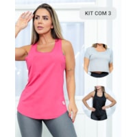 Preto Mescla e Rosa Pink