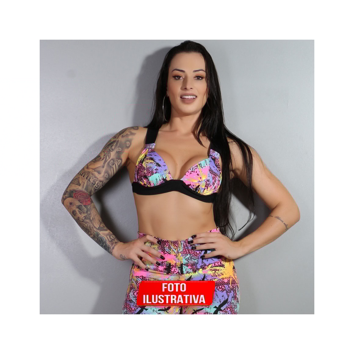 Kit com 3 Tops em Estampas Diferentes | Ref: KIT0517