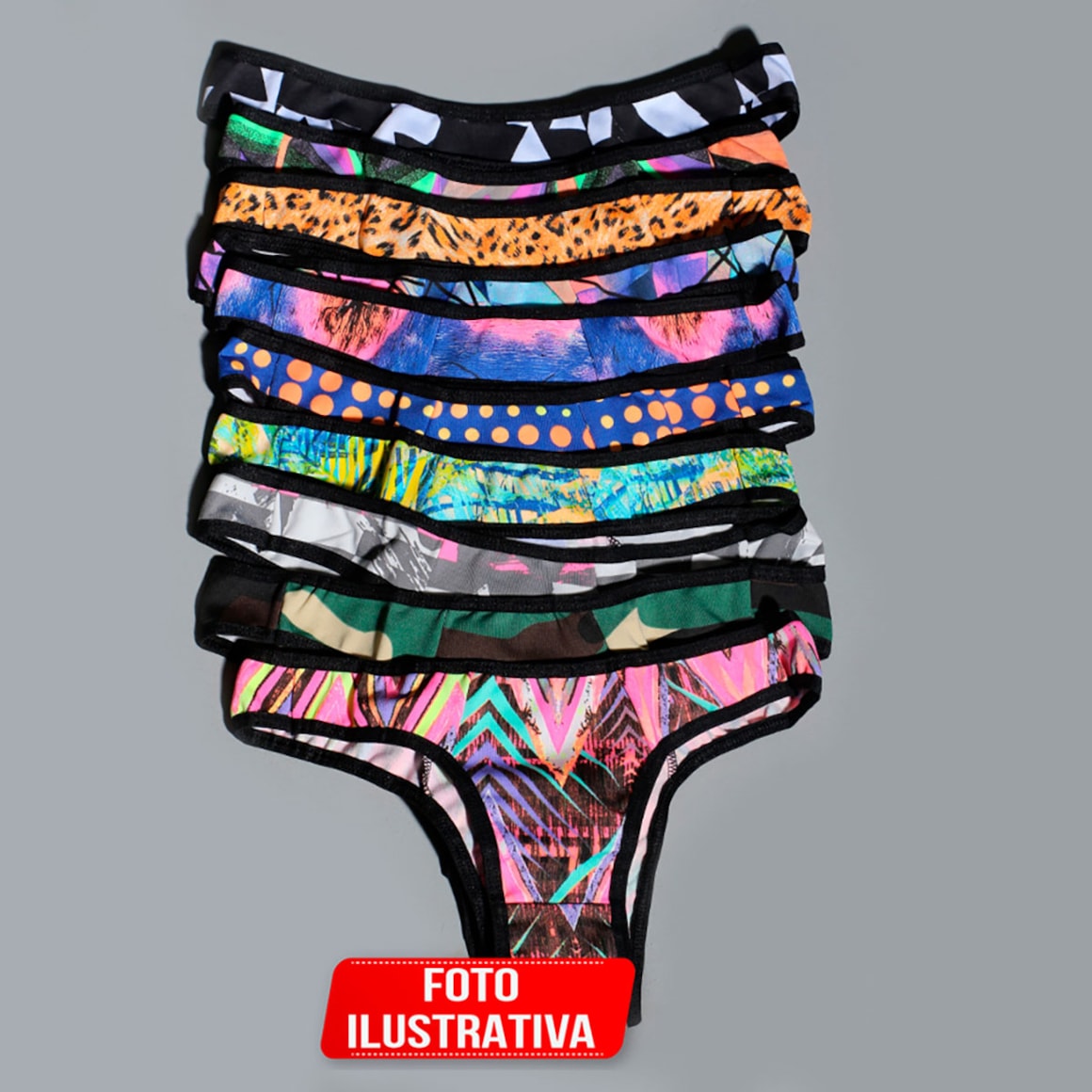 Kit Fitmoda de Calcinhas com 10 Unidades | Ref: KIT675-CALC