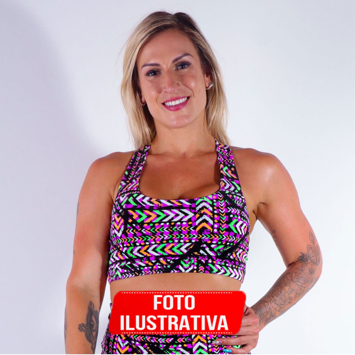 Kit Fitness com 3 Croppeds Estampados | Ref: KITTOP-15