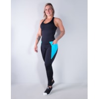 Preto e Azul Piscina