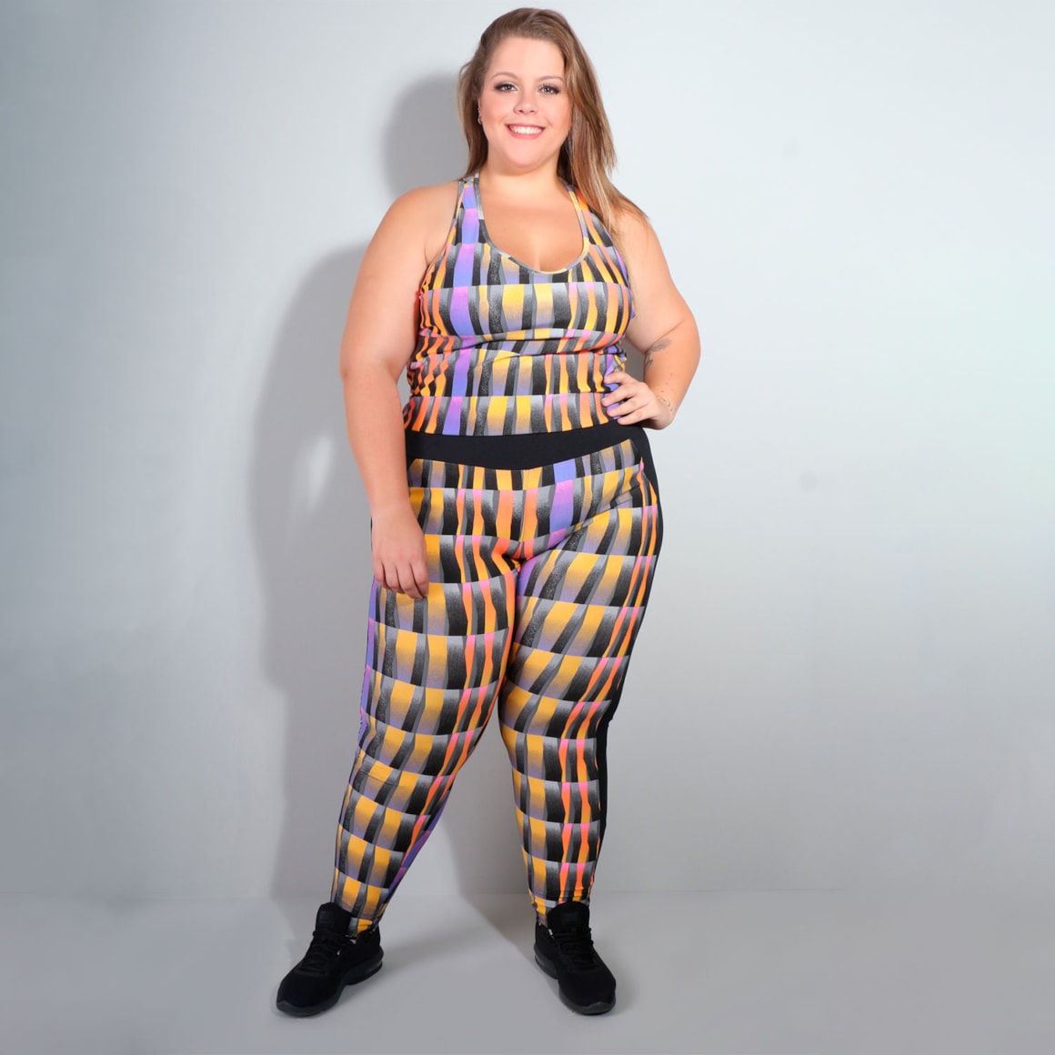 Macacão Plus Size Feminino Estampado | Ref: 4.4.4052-3126