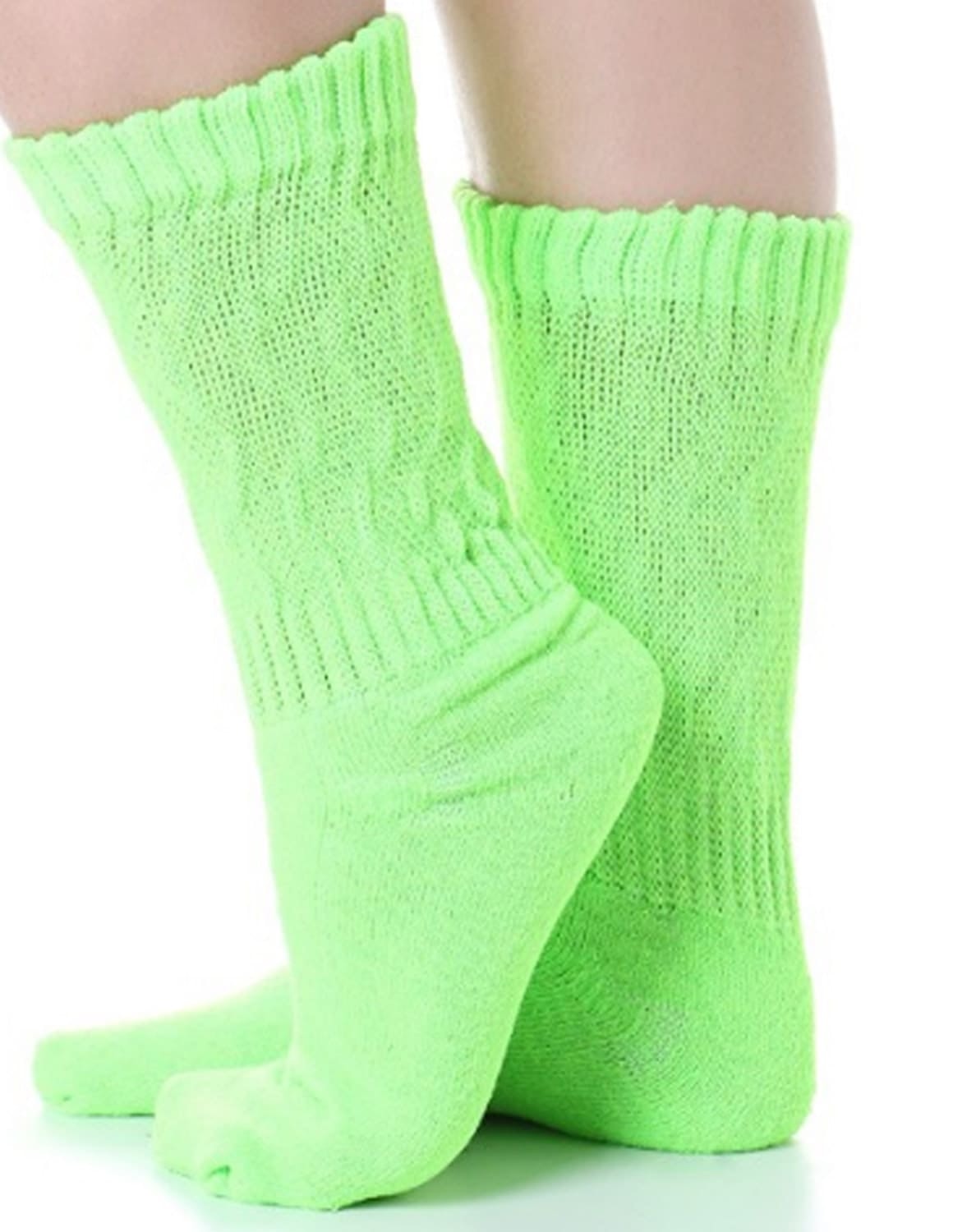 Meia Aeróbica Cano Médio Verde 5.5.223-05