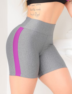 Short Fitness Feminino com Recorte nas Laterais