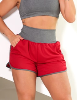 Short Fitness Running Feminino para Academia Dry Fit com Bolso