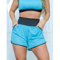 Azul Turquesa e Preto