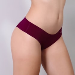 Tanga sem Costura com Corte a Laser Vinho | Ref: 88.60-24